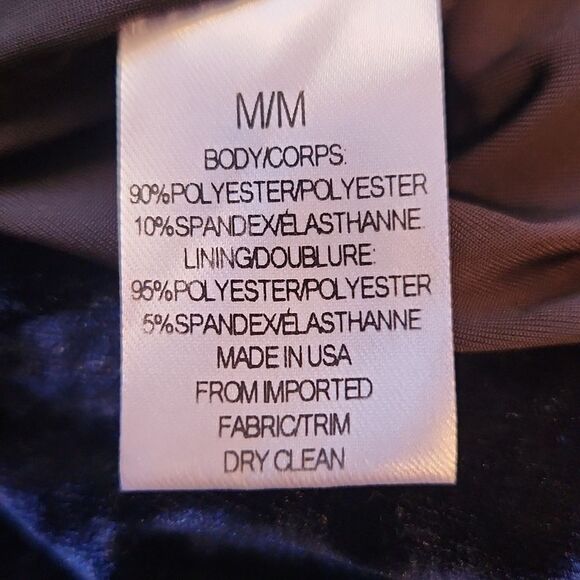 EUC Lord&Taylor Velour Shift Dress Size M - Picture 5 of 5